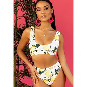 LolAshoetique New Wave Bikini- Lemon Print